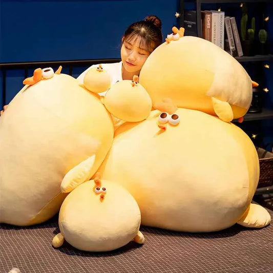 Squishy Yellow Chick Plush Doll (11.8-27.6 in) - Soft Chicken Elastic Pillow Gift