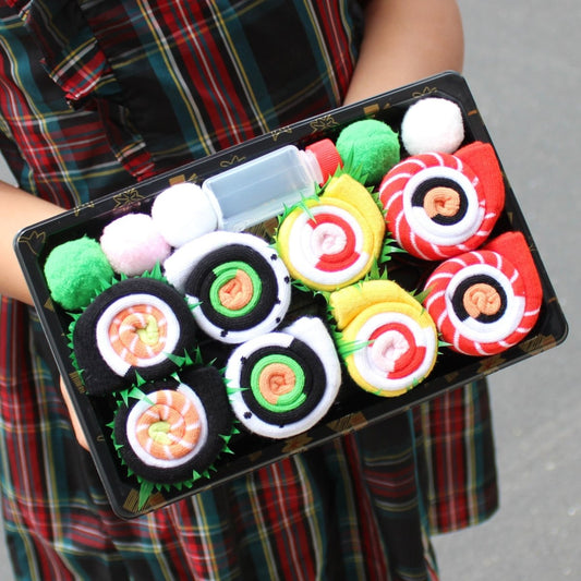Sushi Socks Gift Set – 4 Pairs of Funny Novelty Socks in Box