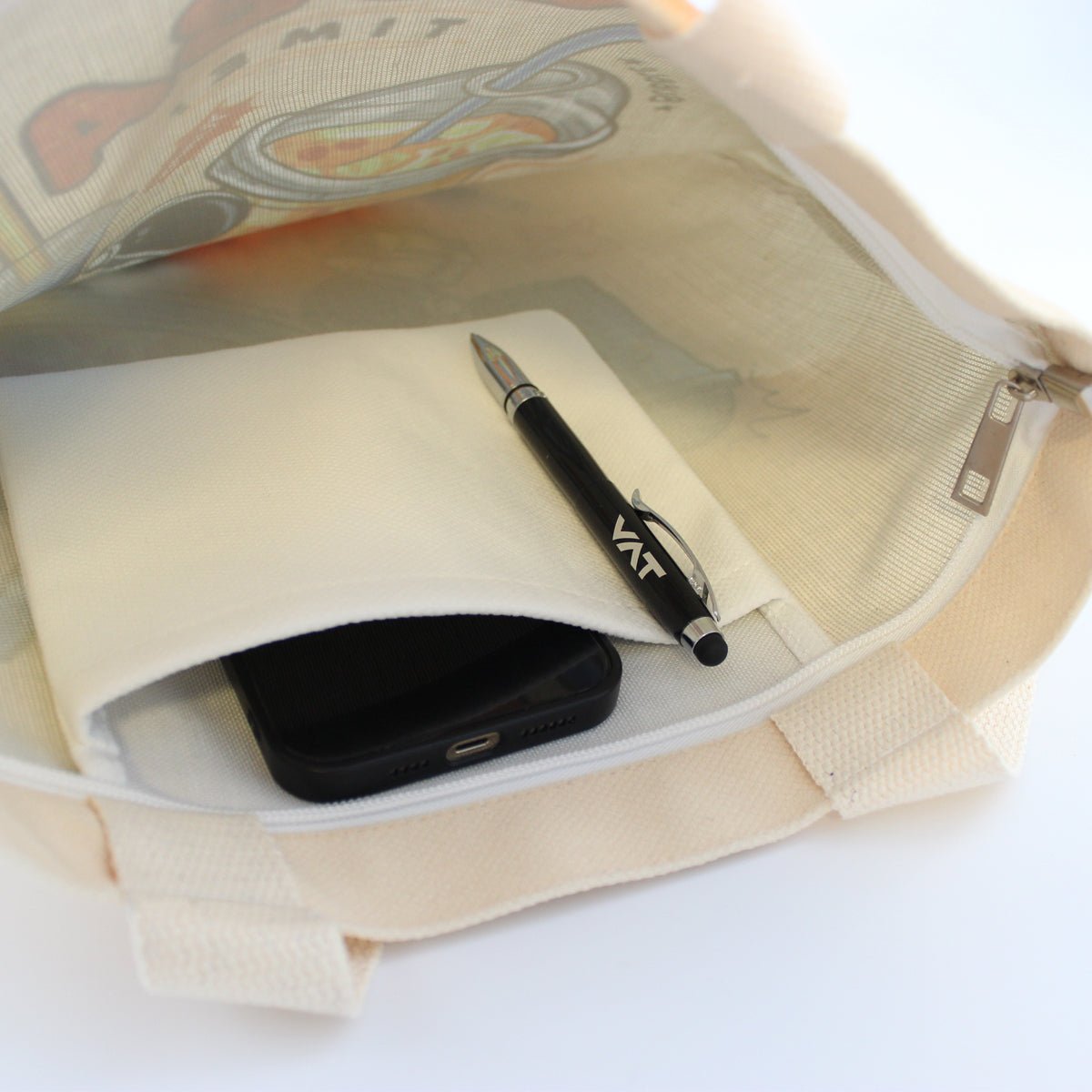 Bubble Tea Tote Bag Gift Set – Boba Bag with Keychain & Pin