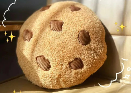 Chocolate Chip Cookie Plushie Pillow