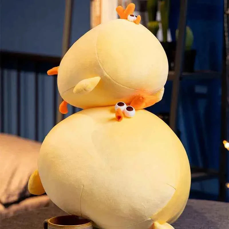Squishy Yellow Chick Plush Doll (11.8-27.6 in) - Soft Chicken Elastic Pillow Gift