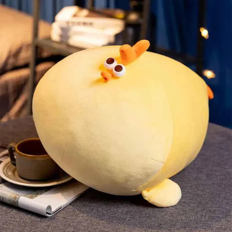 Squishy Yellow Chick Plush Doll (11.8-27.6 in) - Soft Chicken Elastic Pillow Gift