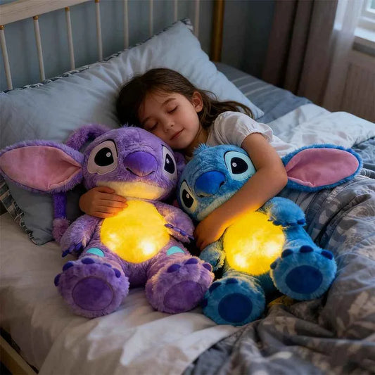 Lilo & Stitch Breathing Soothing Plush - Musical Sleep Aid Toy with Lights